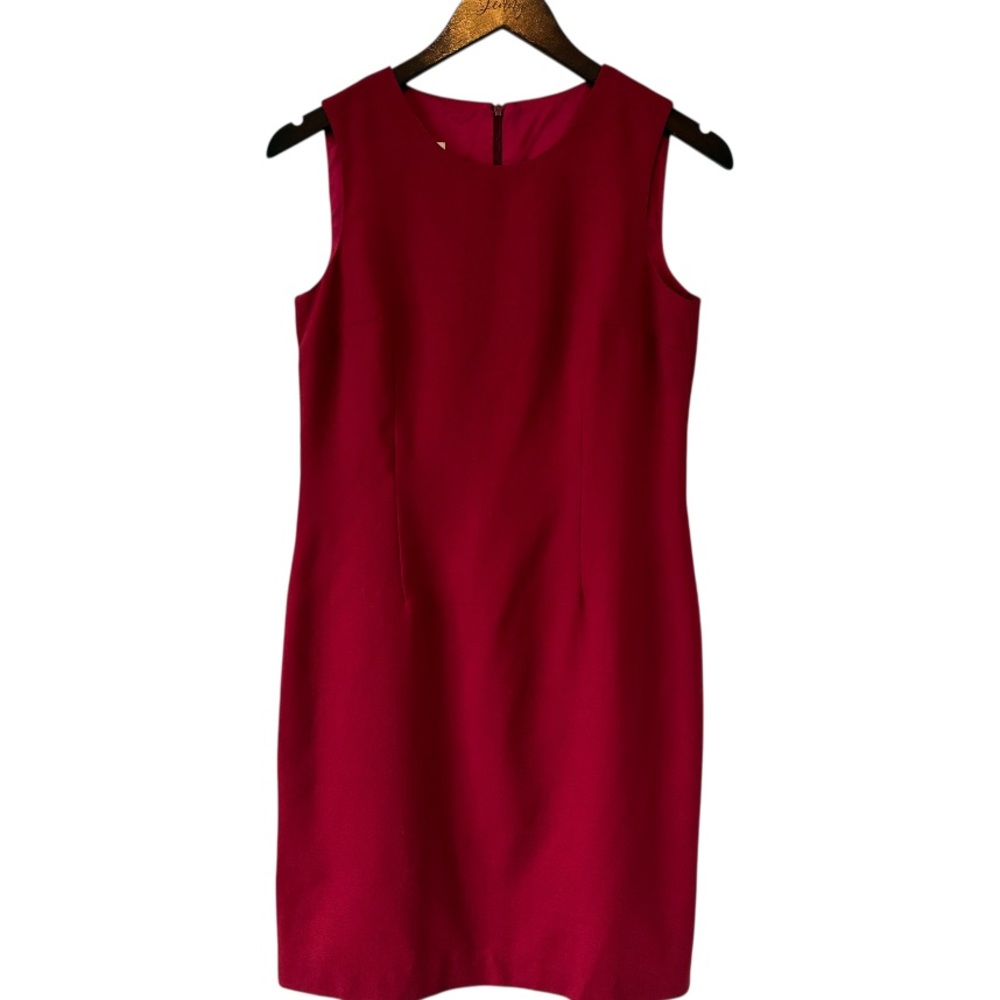 Pure Virgin Wool Fully Lined Knee Length Dress Size US4-6. Office Professional
